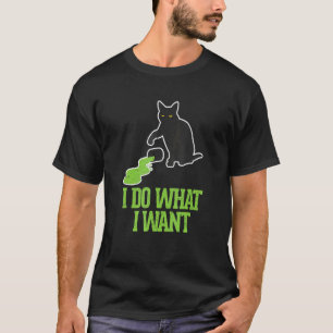 Ich mache was ich will Schwarze Katze Kätzchen Kit T-Shirt