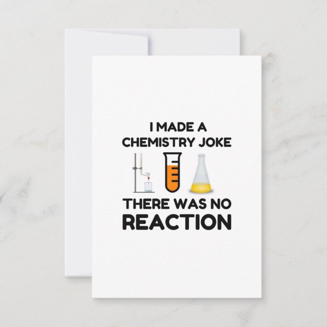 Ich machte einen Chemie-Joke Dankeskarte (Vorderseite)