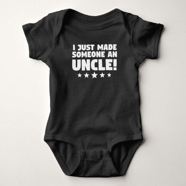 Ich machte jemand einen Onkel gerade Baby Strampler (Vorderseite)