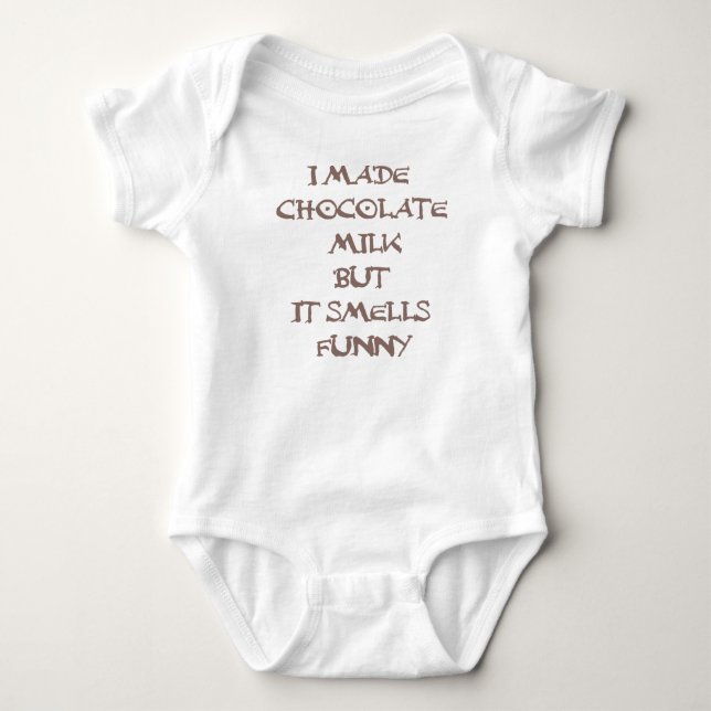 Ich machte Kakao, aber er riecht lustig Baby Strampler (Vorderseite)