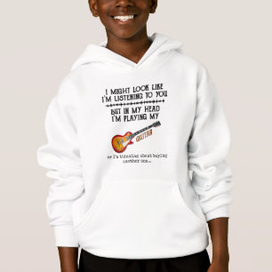 Ich mag aussehen, als höre ich dich, aber in meine hoodie