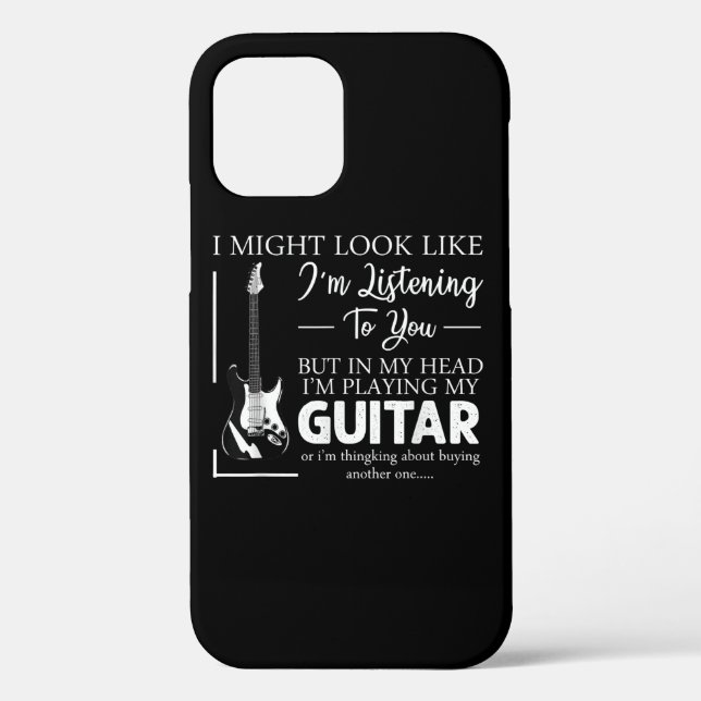 Ich mag aussehen, als höre ich dir Musik-Gitarre Case-Mate iPhone Hülle (Rückseite)