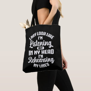 Ich mag aussehen, als höre ich zu, aber in meinem tasche