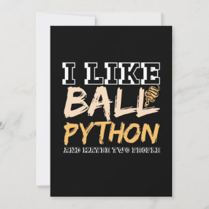 Ich mag Ball Python und vielleicht zwei Leute Save The Date