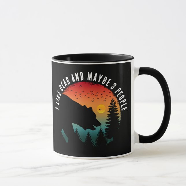 ICH MAG BÄREN UND VIELLEICHT 3 PERSONEN TASSE (Rechts)
