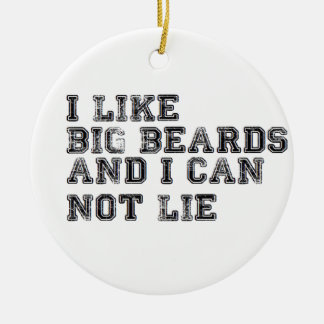 ich mag bärtiges sexy Weihnachten des großen Keramikornament