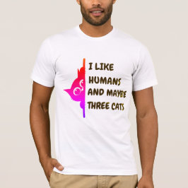 Ich mag Baseball-spähende Katze T-Shirt