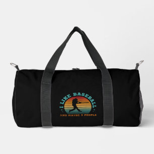 Ich mag Baseball und vielleicht 3 Leute Duffle Bag