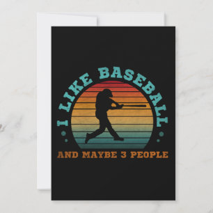 Ich mag Baseball und vielleicht 3 Leute Einladung
