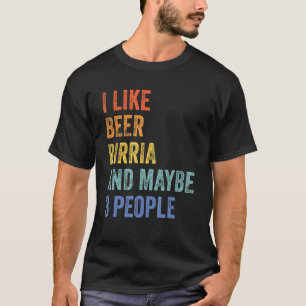 Ich mag Bier Birria und vielleicht 3 Leute Tacos t T-Shirt