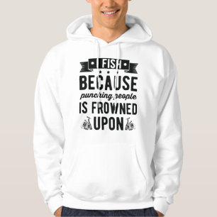 Ich mag Bier und Fischen und vielleicht 3 Leute Hoodie