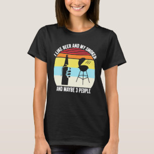 Ich mag Bier und mein Raucher und vielleicht 3 Leu T-Shirt