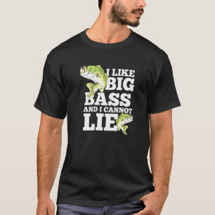 Ich mag Big Bass und ich kann Fisch nicht lehnen T-Shirt