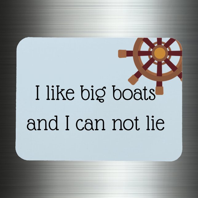 Ich mag Big Boats Stateroom Funny Cruise Door Magnet (Von Creator hochgeladen)