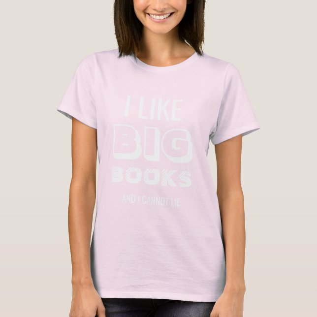 Ich mag Big Books Football T-Shirt (Vorderseite)