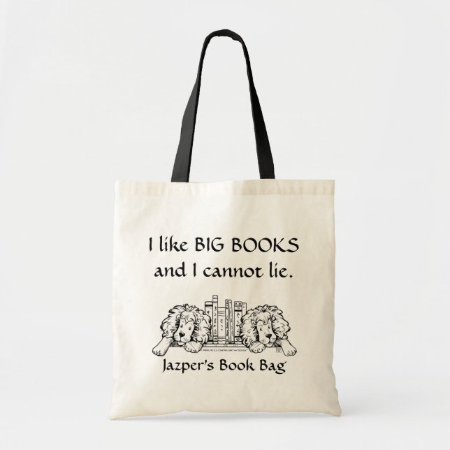 Ich mag BIG BOOKS Lion Book Bag Tragetasche (Vorne)