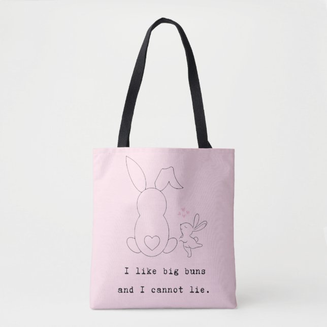 Ich mag Big Bun(nies) Tasche (Vorderseite)