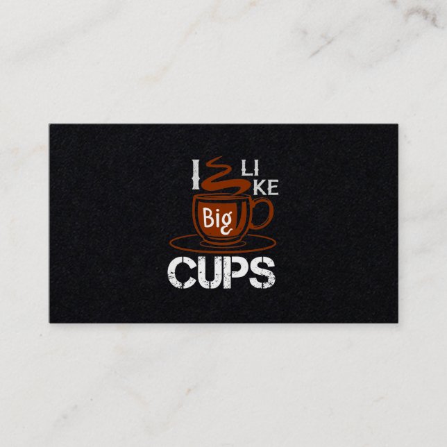 Ich mag Big Cup Visitenkarte (Vorderseite)