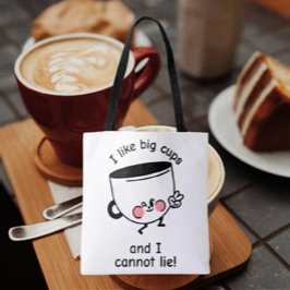 Ich mag Big Cups - Funny Toop Bag Tasche
