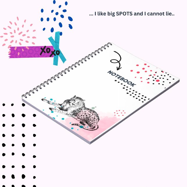 Ich mag Big Spots Notebook Notizblock (Von Creator hochgeladen)