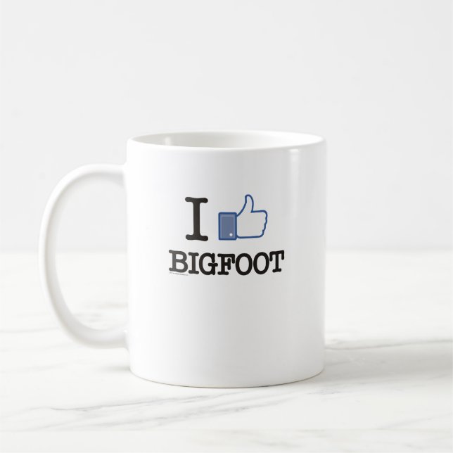 Ich mag Bigfoot Kaffeetasse (Links)
