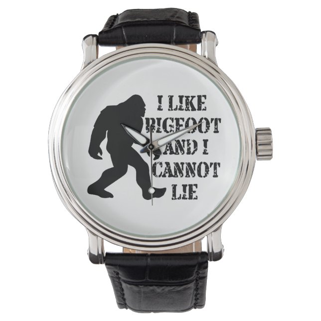 Ich mag Bigfoot und ich kann nicht leben Armbanduhr (Vorderseite)