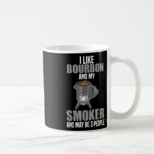 Ich mag Bourbon Smoker Funny Grillen Barbeque Gril Kaffeetasse