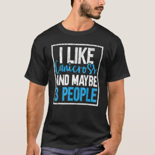 Ich mag Canicross und vielleicht 3 Leute, die Jo l T-Shirt