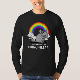 Ich mag Chinchillas Niedlichen Maus-Pet T-Shirt