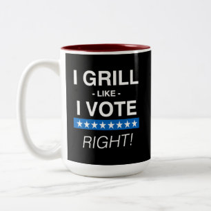 "ICH MAG, DASS ICH STIMME... RICHTIG!" Mug Zweifarbige Tasse