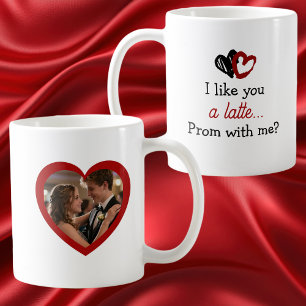 Ich mag dich A Latte Promposal Foto Kaffeetasse
