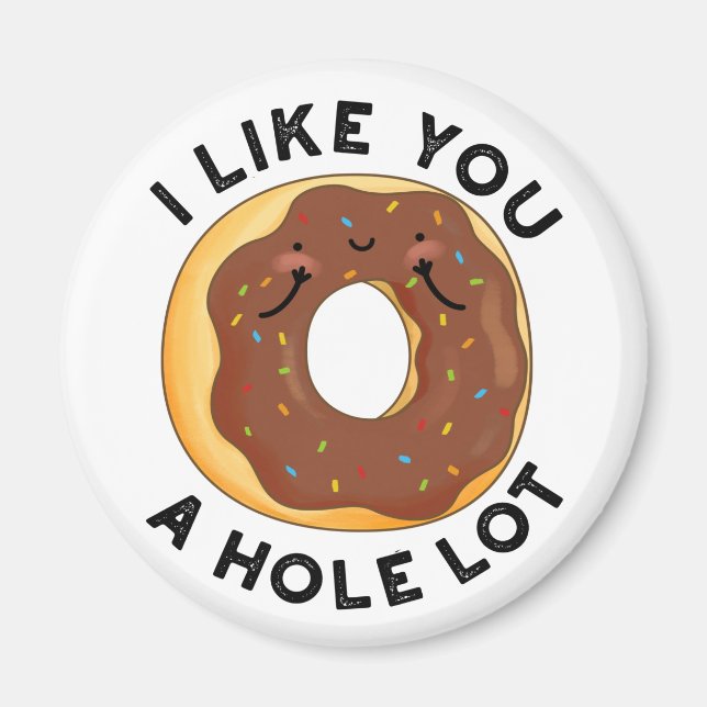 Ich mag dich ein sehr lustiger Donut-Puff Magnet (Vorne)