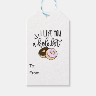 Ich mag dich eine ganze Menge - Donut Valentine Ge Geschenkanhänger