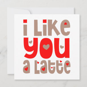 Ich mag dich einen letzten glücklichen Valentinsta Karte