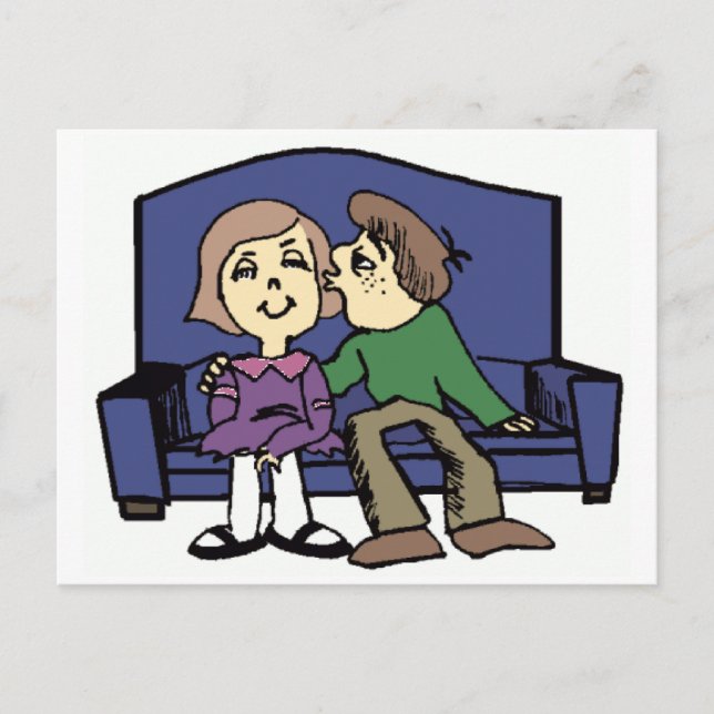 Ich mag dich Valentine Feiertagspostkarte (Vorderseite)