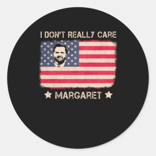 Ich mag die amerikanische Flagge nicht wirklich Runder Aufkleber