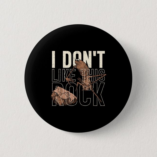Ich mag diesen Rock Marcus The Worm Meme Funny nic Button (Vorderseite)