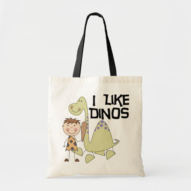 Ich mag Dinos - Jungen-T-Shirts und Geschenke Tragetasche (Vorne)