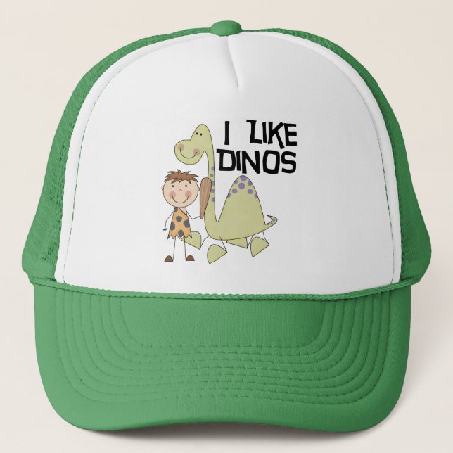Ich mag Dinos - Jungen-T-Shirts und Geschenke Truckerkappe (Vorderseite)