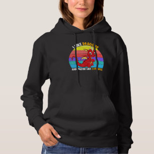 Ich mag Drachen und vielleicht 3 Leute Kinder Jung Hoodie
