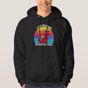 Ich mag Drachen und vielleicht 3 Leute Kinder Mädc Hoodie
