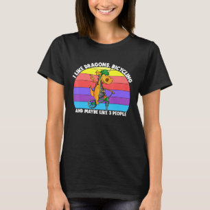Ich mag Dragons Radfahren vielleicht 3 Leute Kinde T-Shirt