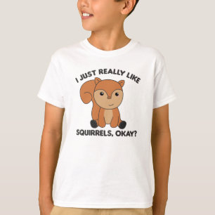 Ich mag Eichhörnchen echt wie ein lustiges Eichhör T-Shirt