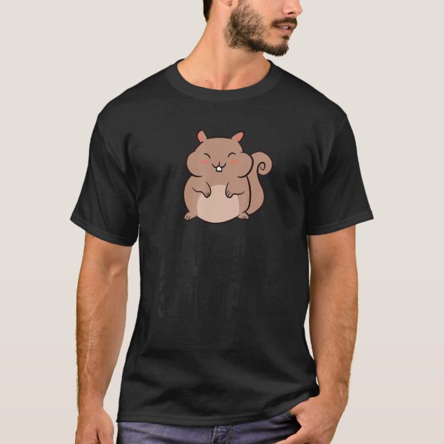 Ich mag Eichhörnchen und vielleicht 3 Leute T-Shirt (Vorderseite)