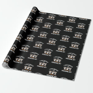 Ich mag einfach Pinguine OK Lustiger Pinguinliebha Geschenkpapier