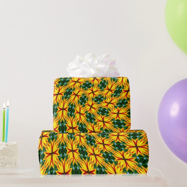 Ich mag einzigartige Blume Geschenkpapier (Partygeschenke)