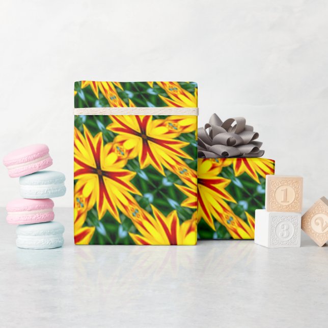 Ich mag einzigartige Blume Geschenkpapier (Babyparty)