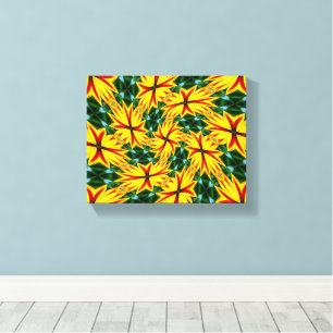 Ich mag einzigartige Blume Leinwanddruck