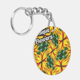 Ich mag einzigartige Blume Schlüsselanhänger