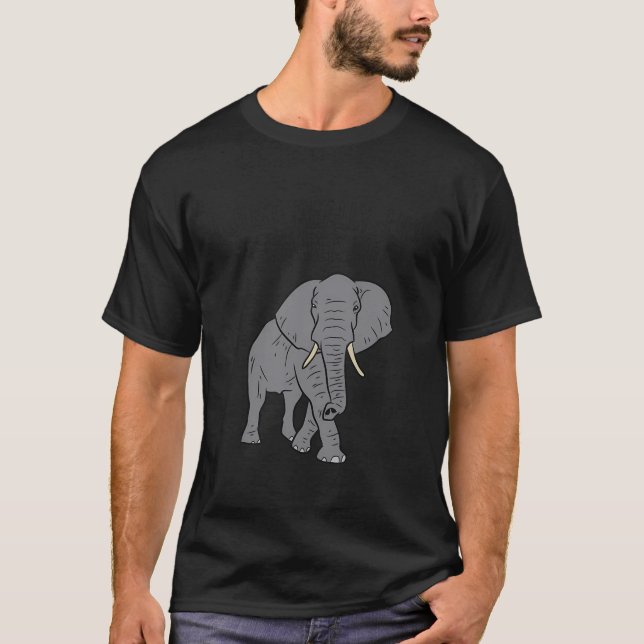Ich mag Elefanten, Liebe Elefanten T-Shirt (Vorderseite)